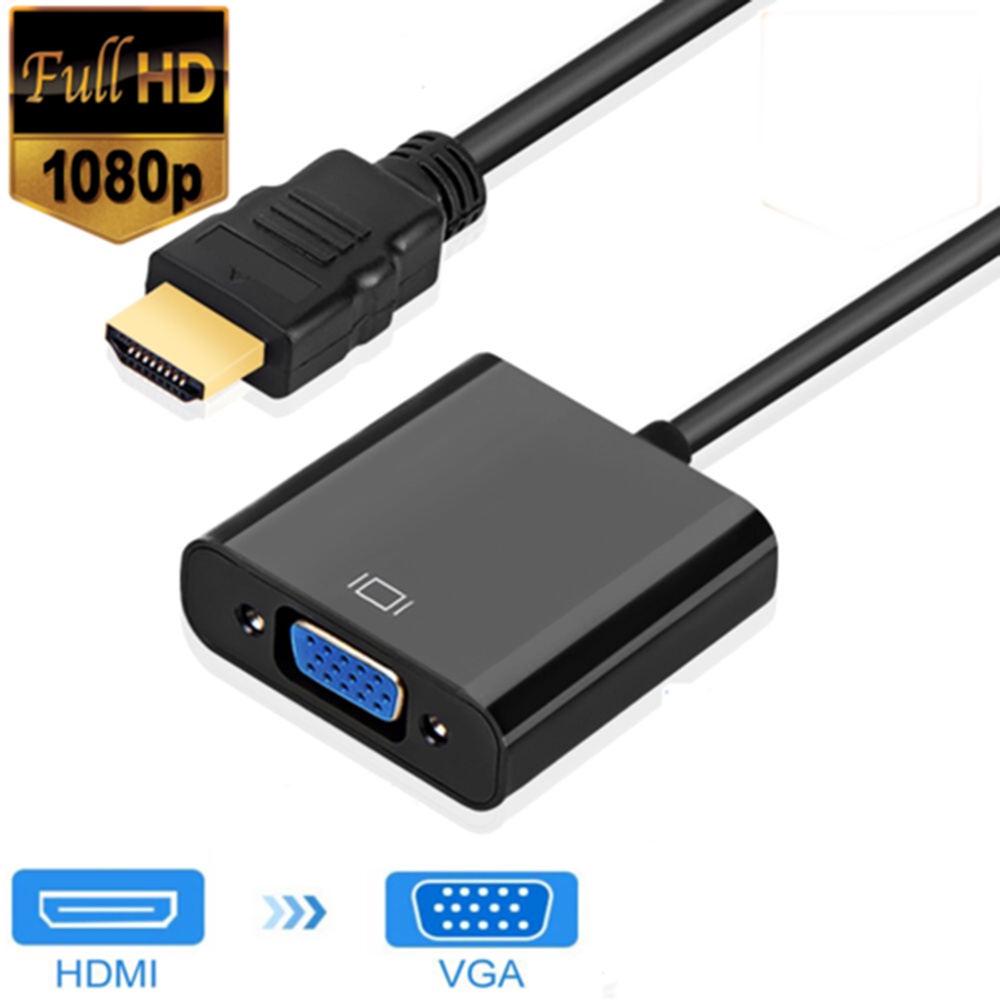 Cáp Chuyển Đổi HDMI 1080P Sang VGA Kỹ Thuật Số Sang Analog Cho Xbox PS4 PC Laptop TV Box