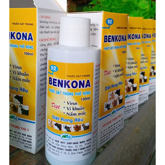 BENKONA | 100ml - Thuốc Diệt Khuẩn,Vi Rút, Nắm Mốc Gây Bệnh Cho Lan Và Vườn Nhà  VƯỜN XANH HẠ LONG