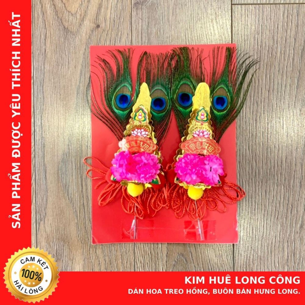 Kim Huê Long Công "dán hoa treo hồng, buôn bán hưng long"- Hàng Chuẩn Đẹp - Cửa Hàng Chú Sa Di Hoan Hỉ