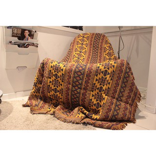 Thảm dệt trải sàn, khăn phủ sofa, thảm vintage boho