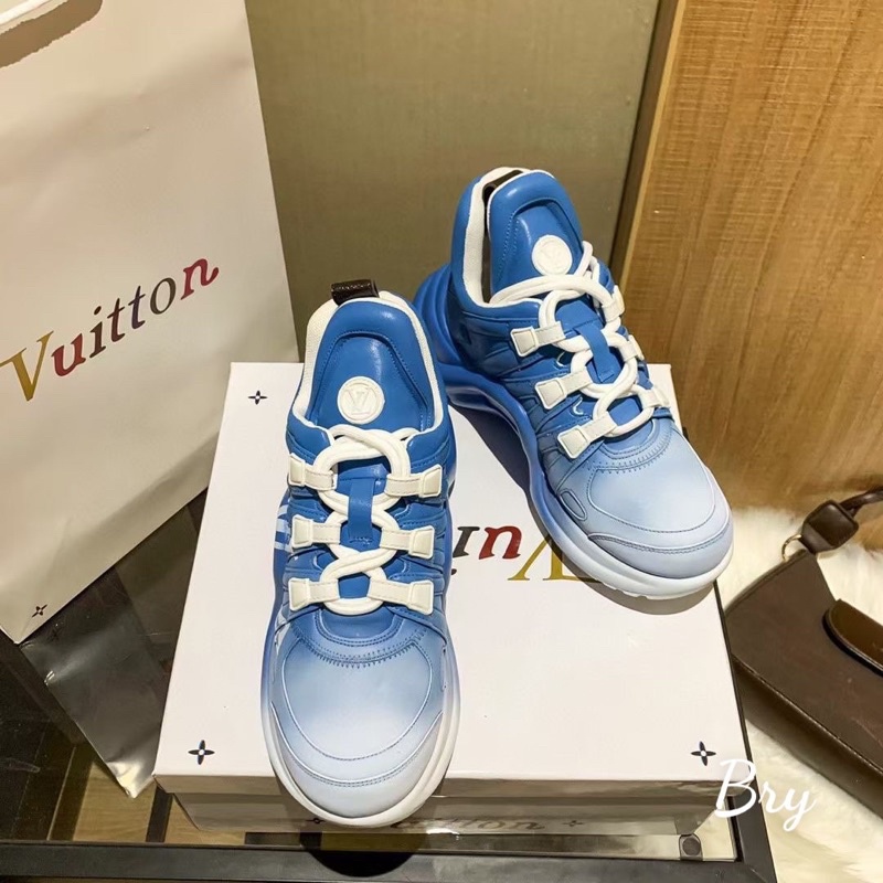 GIÀY LV SNEAKER BLUE LAI AU