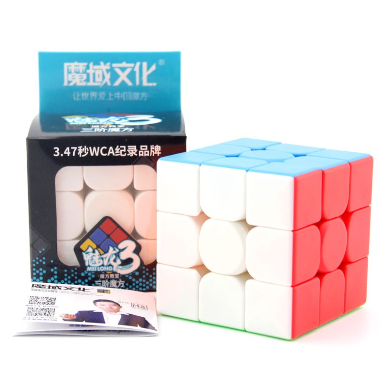 Rubik 3x3 Stickerless MoYu MeiLong - Rubik Rubik Phát Triển IQ