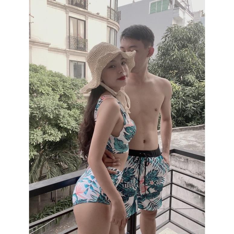 BIKINI ĐỒ BƠI NỮ quần bơi nam hoạ tiết mùa hè đi biển đồ đôi couple đi bơi Jami - cp01 👙