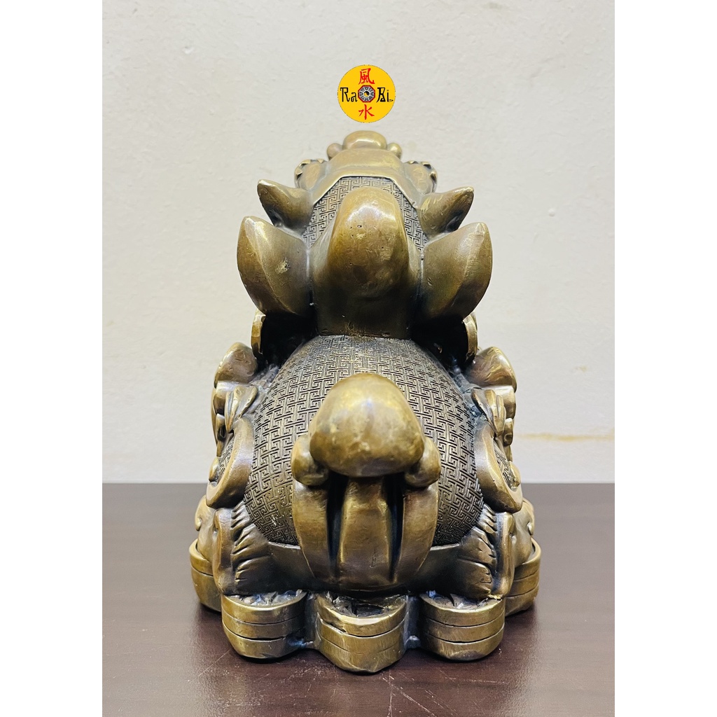 Tỳ Hưu ngồi Vàng 14cm - Tượng Đồng Phong Thủy