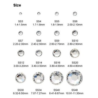 Swarovski Ss6 2.0mm Pha Lê Trong Suốt