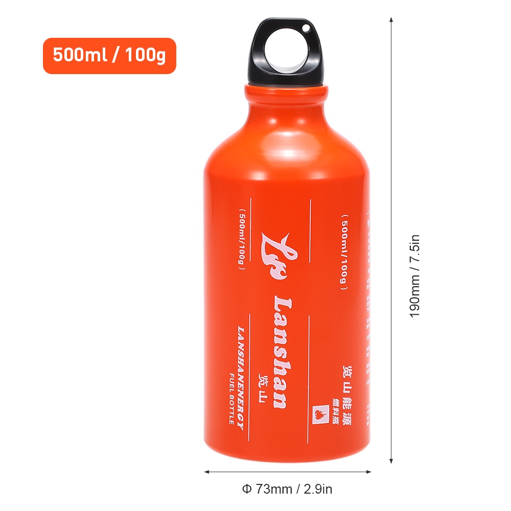 Bình Đựng Nhiên Liệu 500ml Tiện Dụng Cho Hoạt Động Ngoài Trời