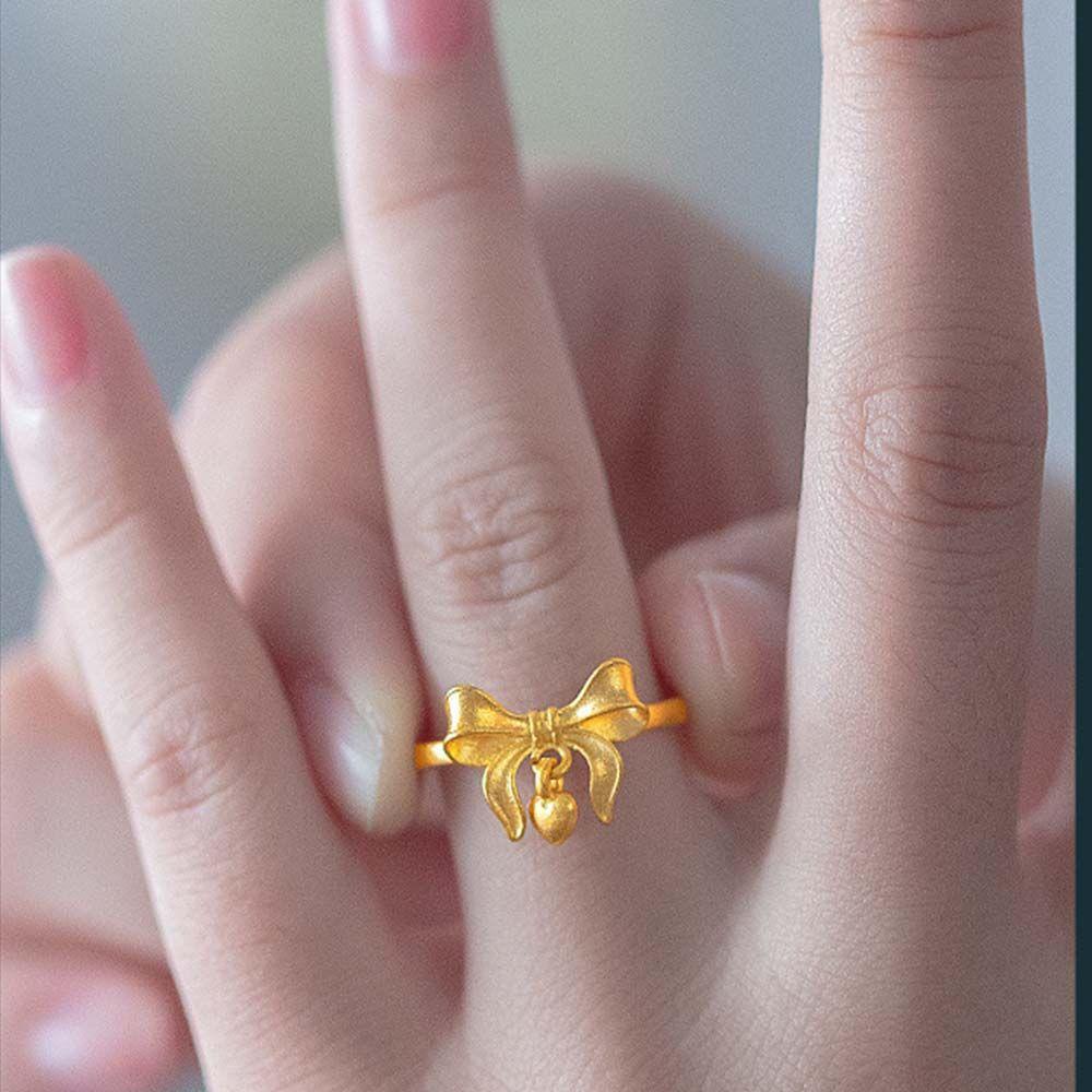 Nhẫn Hở Thiết Kế Độc Đáo Thời Trang Cho Nữ|Nhẫn Hình Trái Tim Nhiều Màu Sắc Có Thể Điều Chỉnh Kích Cỡ