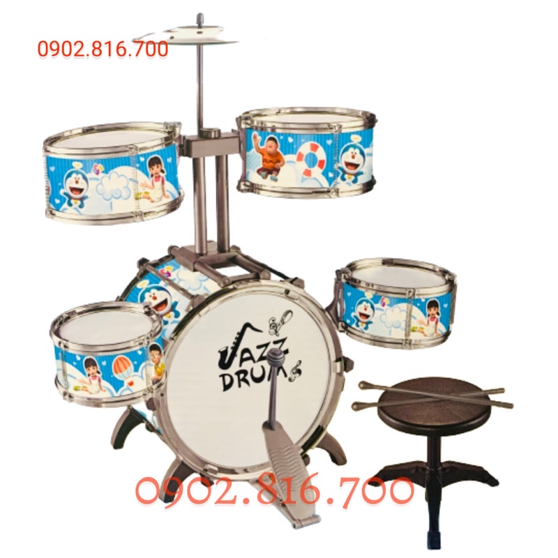 Bộ Trống Jazz Drum Cho Bé hình DOREMON