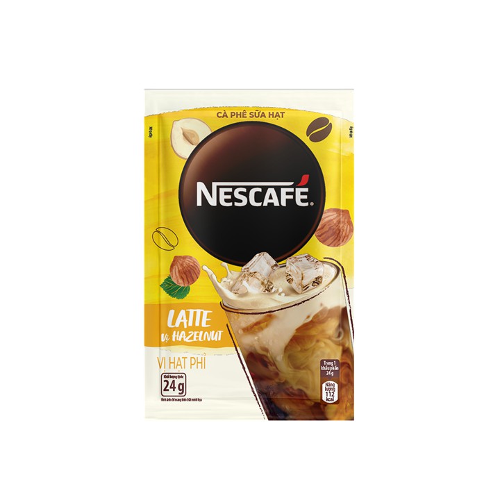 Combo 2 hộp Cà phê hòa tan NESCAFÉ Latte Sữa Hạt Vị Hạt Phỉ và Hạnh Nhân(240g/hộp)