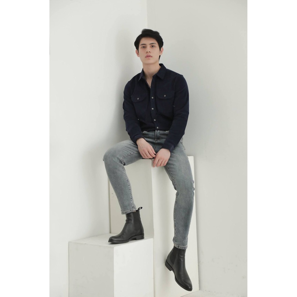 Áo sơ mi nam tay dài chất liệu nhung Corduroy thời trang phong cách retro (2 màu) | BigBuy360 - bigbuy360.vn