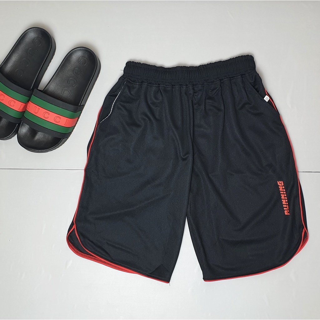 Quần đùi nam RUNNING thun lỗ thoáng khí - quần short thể thao giá sỉ