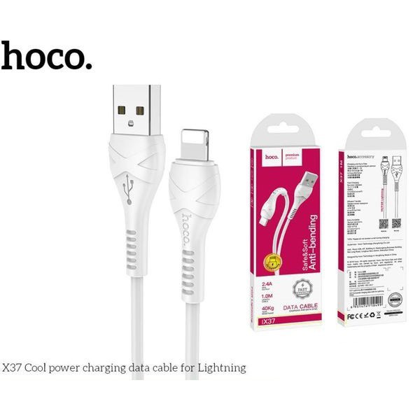 Cáp Hoco X37 Hỗ Trợ Sạc Nhanh 2.4A Max Cho Điện Thoại Lightning(Iphone), Micro  - Hàng Chính Hãng - Hoco X37 Sạc Nhanh