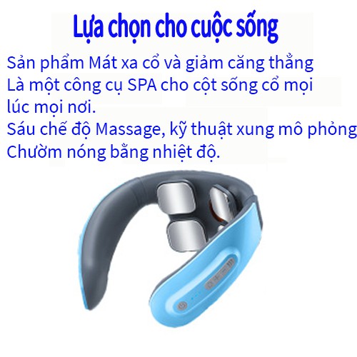 Máy Mát Xa Cổ 3D Thông Minh Chất Lượng Cao. Máy trị liệu đau vai gáy đeo cổ tự động