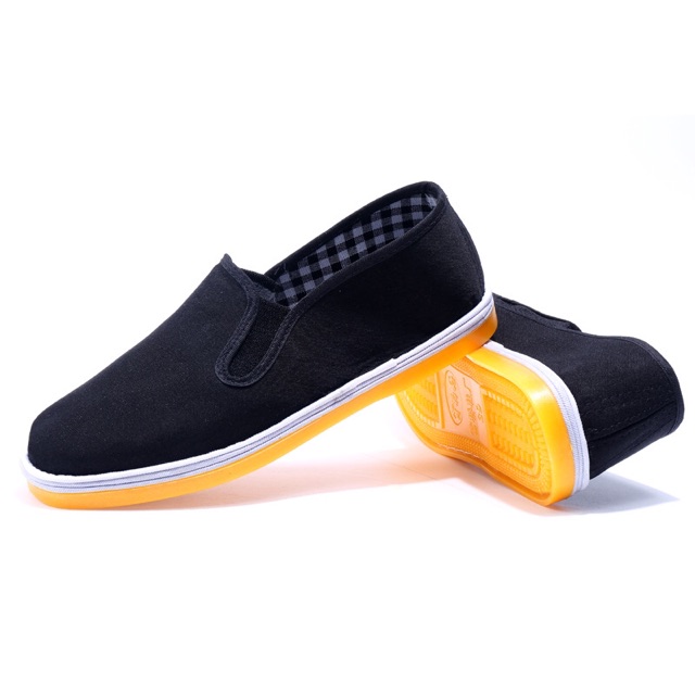 Giày lười nam Bl 090 vải dệt thoáng khí đế cao su chống nước Có 2 loại đế đen và đế vàng | BigBuy360 - bigbuy360.vn