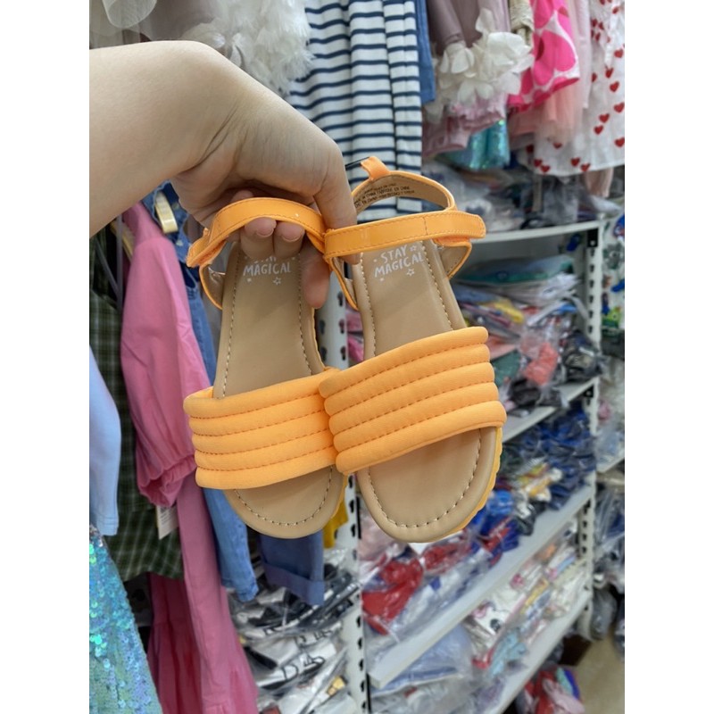 Sandal bé gái HM cam hồng dư xịn size 24-34 (có clip, ảnh thật)