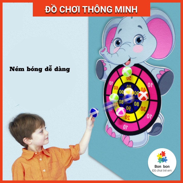 Đồ chơi Bảng Phi Tiêu Bóng Dính , Bảng Ném Bóng Gai - giao ngẫu nhiên [Bon Bon Hàng Cao Cấp]