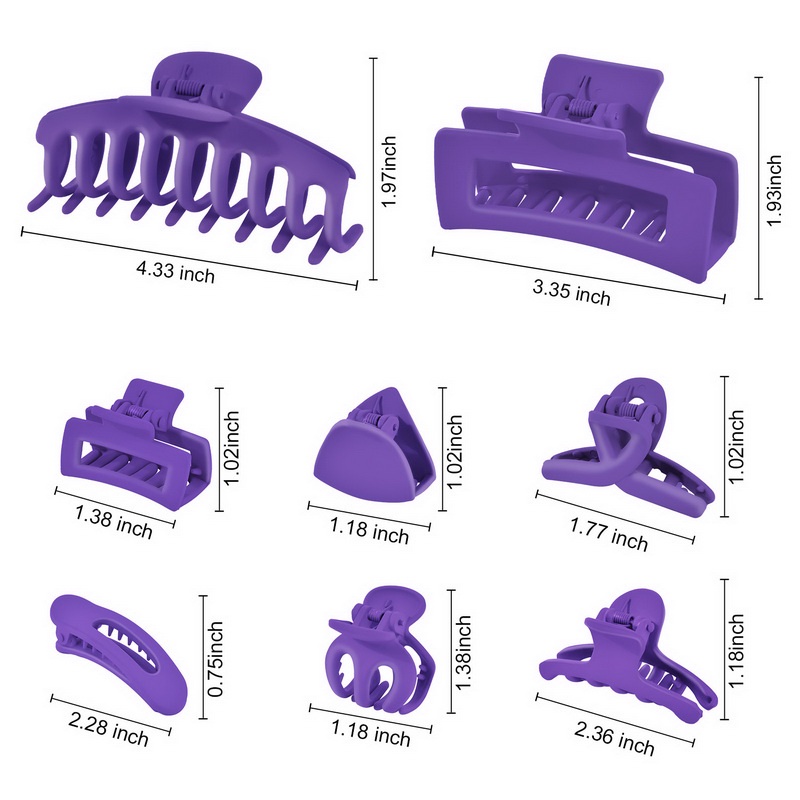 Kẹp Tóc Mini Màu Tím Thời Trang Cho Nữ