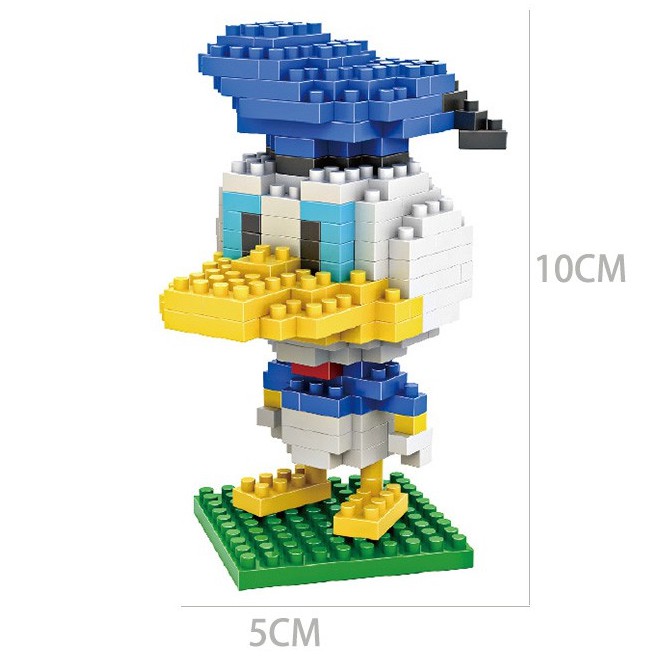 Bộ đồ chơi lắp ráp các chi tiết hình vịt Donald ngộ nghĩnh cho bé