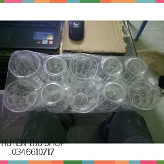 combo 10 cốc nhựa mica uống nước