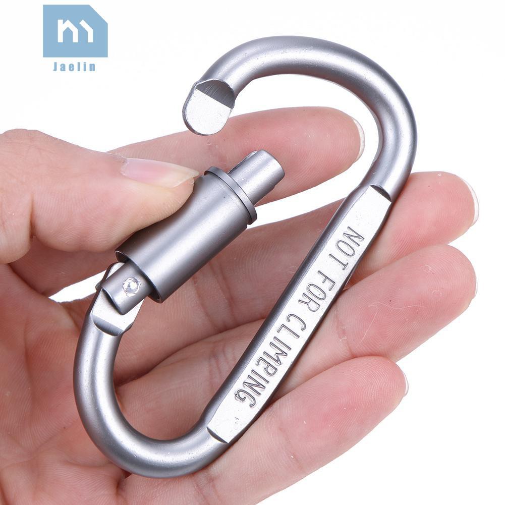 Móc khóa đa năng hình chữ D bằng hợp kim nhôm tiện dụng