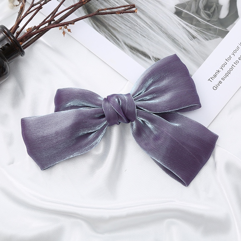 Kẹp Tóc Hình Nơ Cỡ Lớn Đính Ngọc Trai Giả Dễ Thương Cho Nữ