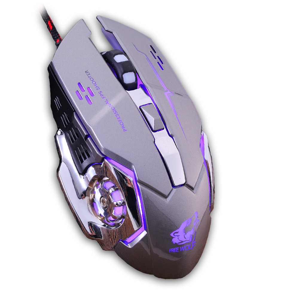 Chuột quang Gaming có dây LED 4000DPI có cổng USB cho game thủ | BigBuy360 - bigbuy360.vn