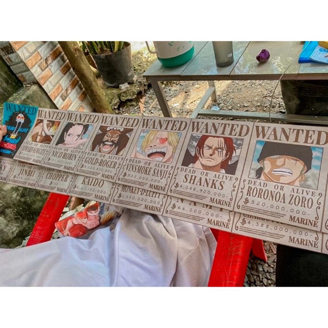 23 tấm Poster truy nã one piece, poster truy nã luffy mới nhất
