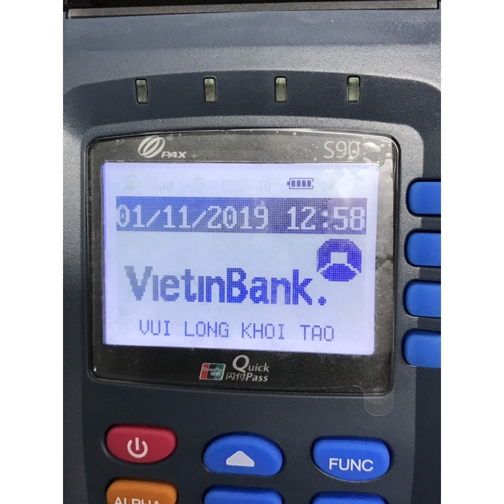 Máy pos S90 củ sử dụng tốt, dùng cà thẻ thanh toán ngân hàng
