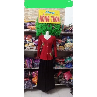 Bộ bà ba thêu hoa sen