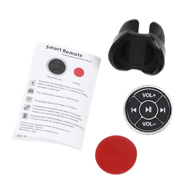 Bộ Điều Khiển Vô Lăng Xe Hơi Từ Xa Không Dây Bluetooth