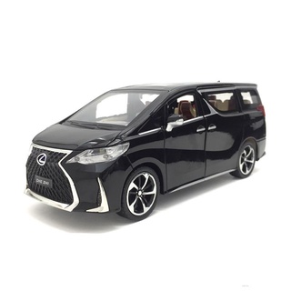 Mô hình xe ô tô lexus lm300h 2020 1:24 vỏ kim loại, mở cửa được