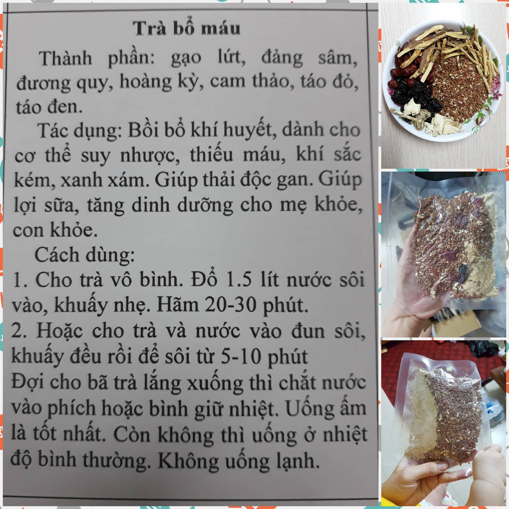 Combo Trà bổ máu lợi sữa 20 ngày - 20 gói | BigBuy360 - bigbuy360.vn