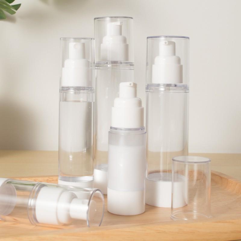 Chai Hút Chân Không 30ml/50ml - Chai Lọ Nhựa Trong Suốt Xịt Nhỏ Giọt Hút Chân Không - Chai Chiết Mỹ Phẩm