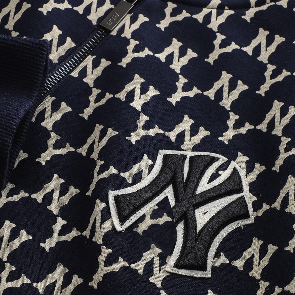 ÁO KHOÁC BOMBER MLB NEW YORK NY LOGO TO nam nữ Thun Mát phối chữ hàng chính hãng cao cấp CÓ BIG SIZE | BigBuy360 - bigbuy360.vn