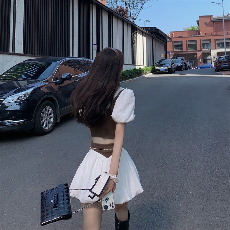 Set Áo Trắng + Chân Váy Ngắn Phong Cách Công Chúa Cổ Điển Cho Nữ | BigBuy360 - bigbuy360.vn