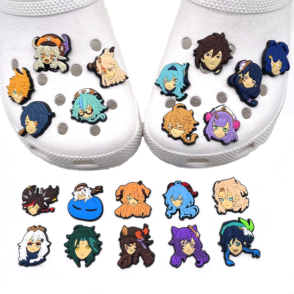 CROCS Jibbitz phụ kiện giày dép pvc Mô hình nhân vật hoạt hình anime shoe charms diy Có thể tháo rời accessories