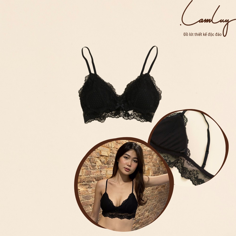 Áo ngực không gọng Lamluy Bra chân ren mềm mịn | BigBuy360 - bigbuy360.vn