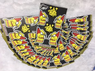 Stiker tấm chữ nhật simpson hút thuốc