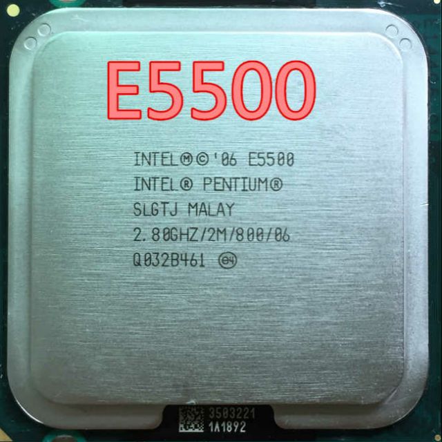 Cpu Intel Pentinum E5500 socket 775 cho main g31,41...tặng kèm keo tản nhiệt cpu