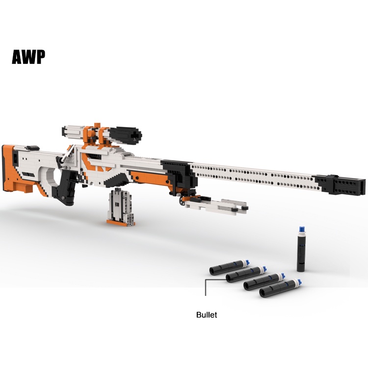 Đồ Chơi Lắp Ráp Kiểu LEGO CSGO Mô Hình AWP Asiimov Với 2030 Mảnh Ghép, Bản Thiết Kế Tiêu Chuẩn Của Kevin183