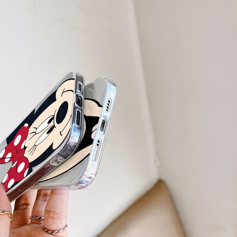 Ốp Điện Thoại Tpu Mềm Chống Sốc In Hình Mickey / Minnie Disney Cho iPhone 11 12 13 pro max XS X XR XSMax 7 8 6 6s plus 5 4 SE 2020