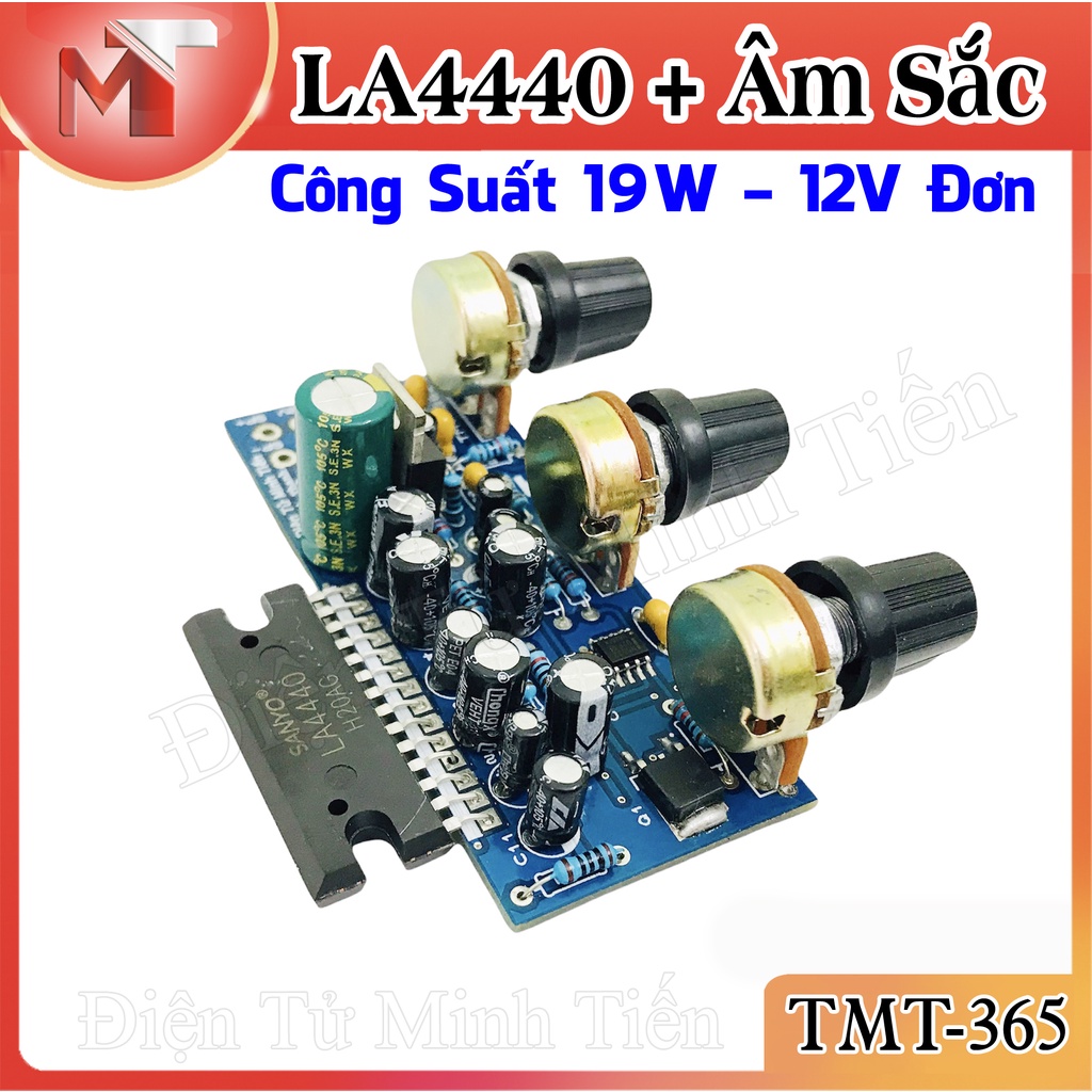 Mạch Công Suất LA4440 & Âm Sắc 5532 - 12V đơn