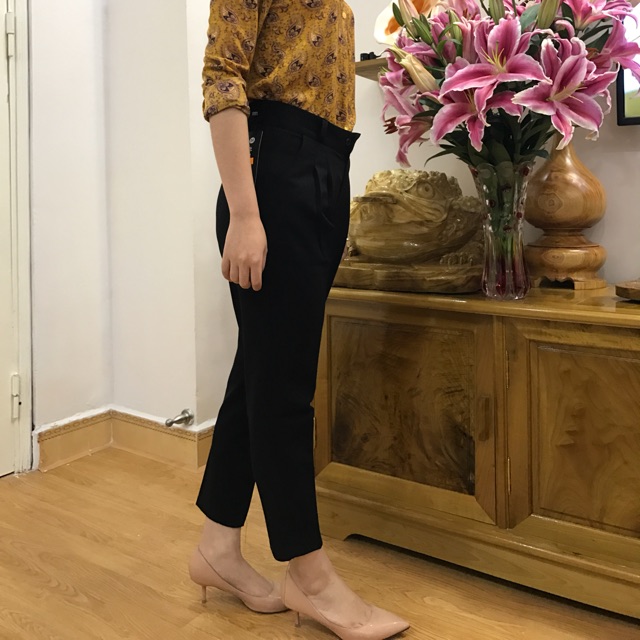 Quần baggy vải