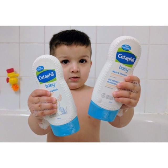 Sữa tắm gội chống rôm sảy cho bé Cetaphil Baby Wash and Shampoo 2in1