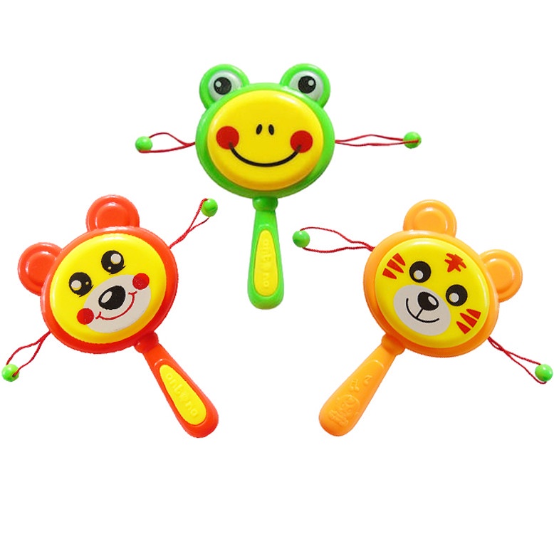 Combo Đồ Chơi Sơ Sinh Bộ 2 Món Ngậm Nướu Sâu Nhỏ Và Xúc Xắc Trái Cây