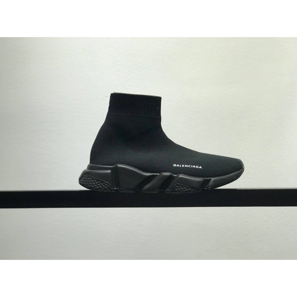 Giày sneaker Balen Speed full đen cao cổ dành cho nam nữ
