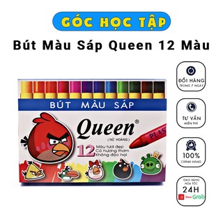 Màu sáp queen cho bé 12 màu angry bird - shop góc học tập