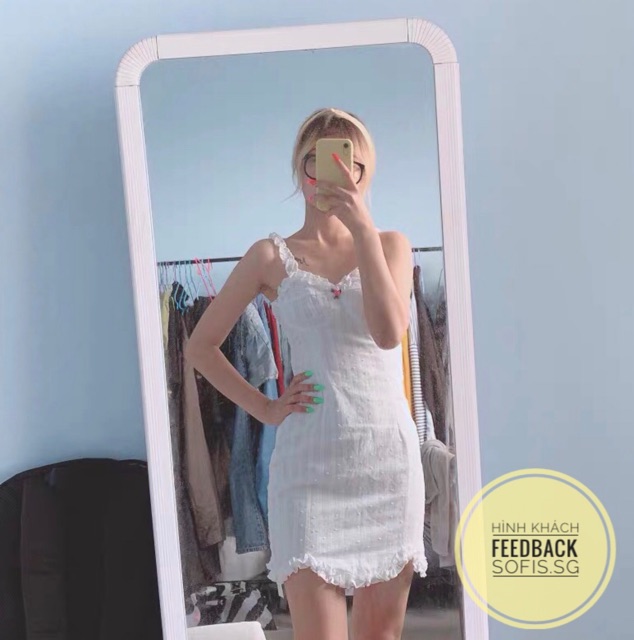 [SẴN] Đầm hai dây trắng gợi cảm, dễ thương ROSIE DRESS (Kèm ảnh thật) | BigBuy360 - bigbuy360.vn