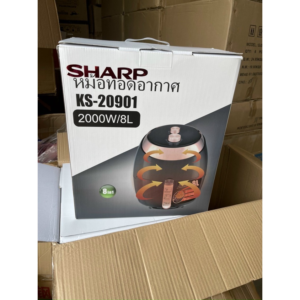 NỒI CHIÊN KHÔNG DẦU SHARP 8L Về thêm rồi ạ.Xuất xứ Thái Lan #1390kDung