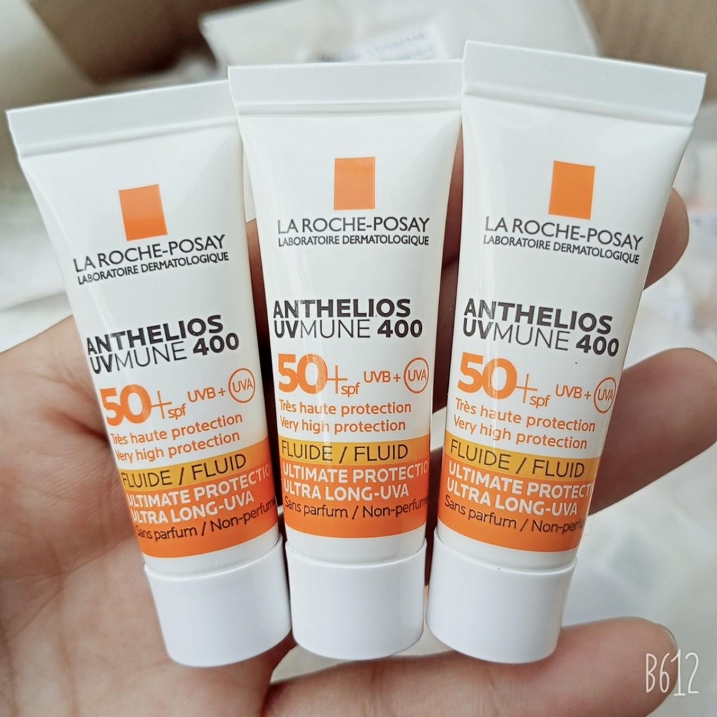 3 Tuýp Kem Chống Nắng La Roche-Posay Dạng Sữa Không Nhờn Rít Cho Da Nhạy Cảm SPF 50+PA++++ 3ml